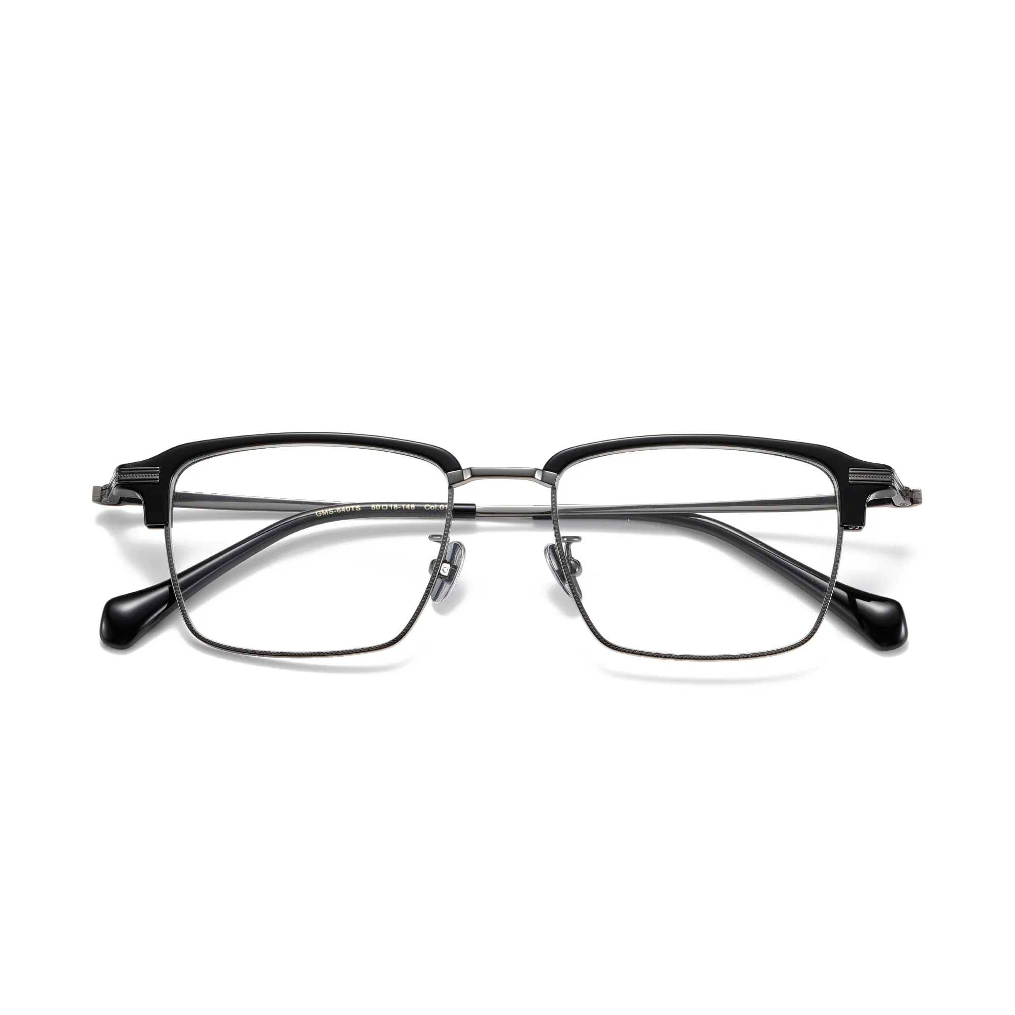 فيجرويد 2024 نظارات إطار معدني بسيط مضادة للون الأزرق موضة TR90 ساق ميوبيا نظارات إطارات بصرية نظارات مسطحة