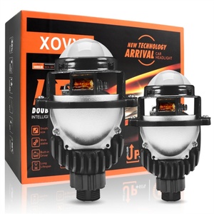 XOVY Phare Bi-LED avec lentille de projecteur, ampoule Canbus mini non destructive, faisceau Hi-Lo, 1,5, 2 et 2,5 pouces, pour voiture - Product Image 1