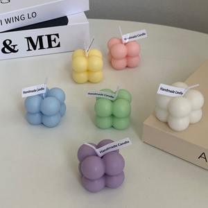 Candela Profumata Mini Cubo Dolce Fragranza Personalizzata Mini Candele Profumate Creative in Cera <span class=keywords><strong>di</strong></span> Soia Regalo <span class=keywords><strong>di</strong></span> Nozze - Product Image 2