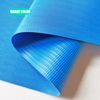 La bâche résistante UV/PVC a enduit le tissu de toile de la bâche 1100gsm tissé 100% rideaux simples en camion de petit pain de rideau en PVC de polyester