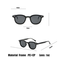 Rétro Rivet Tortoise Shell Lunettes De Soleil Rondes Femme Homme 2025 Marque Design Rétro Jaune Bleu Lentille Petites Lunettes De Soleil Logo Personnalisé.