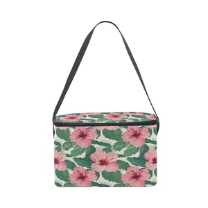 Sac isotherme portable pour le déjeuner, collection hawaïenne, design Lehua, personnalisé, élégant, en PEVA durable, pour le travail et l'école - Product Image 3