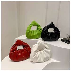 Korean Version of the Simple Women's <b>Underarm</b> <b>Bag</b>, Solid Color, Cloud Pleated <b>Bag</b> - Product Image 5