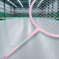 Raquette de badminton intégrée en alliage de fer, smash en un coup, cadre durable, contrôle facile