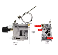 Eurosit 630 Vanne thermostatique pour four à gaz 110-190 °C Vanne de contrôle de gaz pour cuisinière à gaz