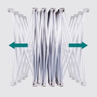 AOZHAN 10ft * 10ft aluminium dudukan Pop Backdrop lipat Tampilan berdiri poliester untuk pameran PoP lurus tampilan latar belakang
