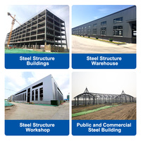 Estructura de Acero HUAKE para Construcción, Marco Vertical de Portal, Estructura Libre para Talleres Comerciales, Industriales, Residenciales y Garajes