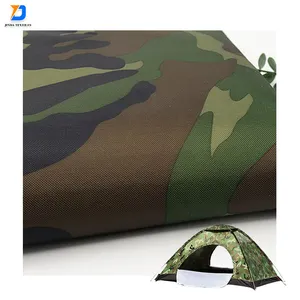 Jinda ripstop waterproof camo fabric 900D 600D 100% Polyester camouflage printed oxford fabric