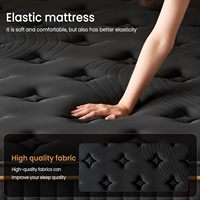 Europäische Premium-Mischfederkernmatratze mit Komfortschaum, Naturlatex, weich, atmungsaktiv, orthopädisch, vakuumkomprimiert, gerollt, im Karton.