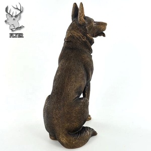 Al Aire Libre Metal Animal perro escultura decoraciones bronce latón <span class=keywords><strong>pastor</strong></span> alemán escultura estatua para la <span class=keywords><strong>venta</strong></span> - Product Image 4