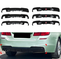 Diffuseur arrière et spoiler de pare-chocs pour BMW Série 5 F10/F11 2011-2017 M Sport MP Style, motif fibre de carbone, kit carrosserie, vente en gros