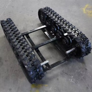 Châssis de robot à chenilles en caoutchouc de haute qualité, plateforme sur chenilles robuste pour équipement de construction avec moteur - Product Image 3