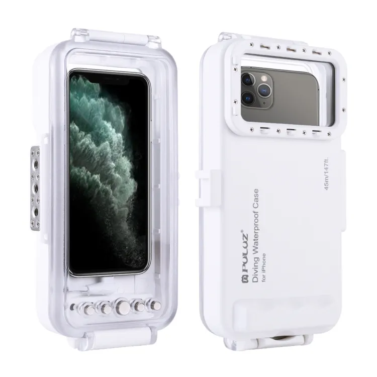 Drop Shipping PULUZ 45m Waterproof Underwater Diving Housing Photography Universal Phone Cover Case for iPhone