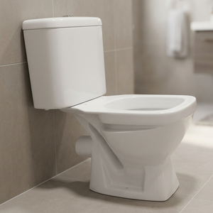 WC en céramique de haute qualité, deux pièces, à fixation murale, avec abattant à fermeture douce hydraulique, pour salle de bain - Product Image 1