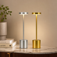 Lampe de bureau à LED pour la décoration intérieure Lampe de table portable à gradation tactile sans fil rechargeable