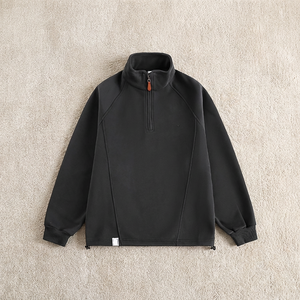 <strong>Men's</strong> Hoodies Sweatshirts Embroidered <strong>Quarter</strong> <strong>Zip</strong> Sweatshirt Fleece Oversized Pullover Hooded Collar Custom <strong>Sweater</strong> <strong>Men</strong> - Product Image 1