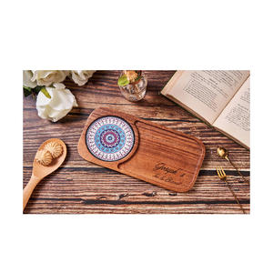 Graviertes Tee-und Keks brett, personal isiertes Holz tablett, Tee-und Keks brett, Holz-Kaffee-Leckerbissen-Brett - Product Image 1
