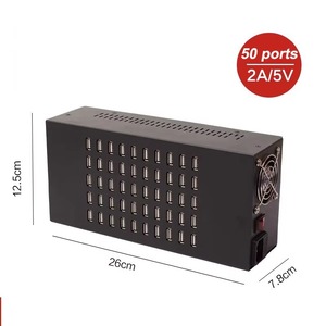 ที่ชาร์จ USB 40/50 พอร์ต 5V 2.4A สถานีจ่ายไฟ USB อเนกประสงค์ อะแดปเตอร์ชาร์จโทรศัพท์แบบเร็ว - Product Image 2