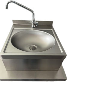 VICTORY COCINA Lavabo de pared de acero inoxidable pulido resistente Dos lavabos Fregadero de cocina para hoteles Restaurantes Lab CN SHN - Product Image 6