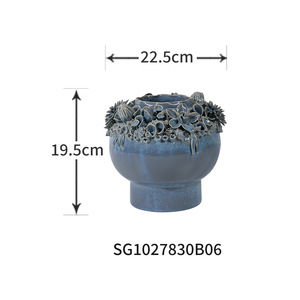 Vasi in ceramica fatti a mano mobili per la casa stile moderno decorazione per soggiorno vasi grandi in ceramica da pavimento a pavimento - Product Image 6