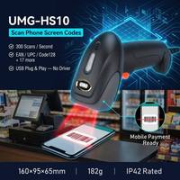 Lecteur de codes-barres 1D USB robuste IP42, résistant aux chutes de 1,2 m, portable, pour usage industriel et commercial
