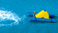 Aérateur de surface flottant à jet d'air pour le traitement des eaux usées, moteur et moteur triphasé à haut rendement et faible bruit de 3 CV