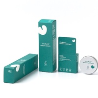 Boîte personnalisée de couleur blanche pour Skincake, cosmétiques quotidiens, huile essentielle pour cheveux, flacon compte-gouttes de 150 ml, emballage avec logo en feuille d'or