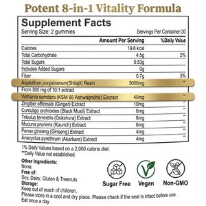 Gomitas de Shilajit del Himalaya de Origen Sostenible OEM para Vitalidad y Energía, Precio de Fábrica al por Mayor con Etiqueta Privada ODM - Product Image 6