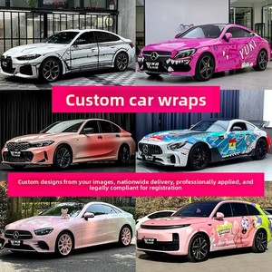 สติ๊กเกอร์ติดรถยนต์ลายอนิเมะ PET Custom Labubu แบบเมคคาห์ สำหรับตกแต่งรถแข่ง พิมพ์ลายไวนิล กันน้ำ ทนต่อรอยขีดข่วน ติดได้ทั้งคัน - Product Image 4