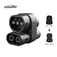 Adaptateur de charge rapide pour véhicule électrique Eondrive, nouveau, 250A, CC, CCS1 vers CCS2, connecteur de charge pour véhicule électrique, étanche IP54, norme européenne