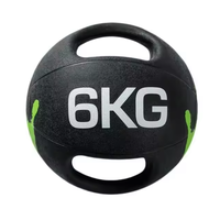 Balón Medicinal SM de Doble Asa, Balón con Peso para Entrenamiento de Fuerza, Ejercicios de Core, Equipo de Gimnasio para Uso Doméstico y Comercial