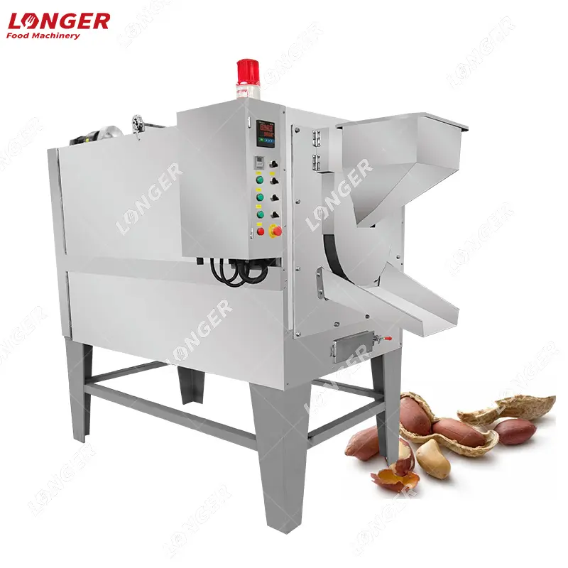 Semi Industriële Pinda Koffiebrander Geroosterde Machine Continue Guangzhou Hoge Kwaliteit Moer Koffiebrander