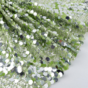 Bán Buôn Hàng Dệt Lớn Rất Nhiều Voan Sequin Vải Ấn Độ Sequin <span class=keywords><strong>Net</strong></span> Thêu Vải - Product Image 2