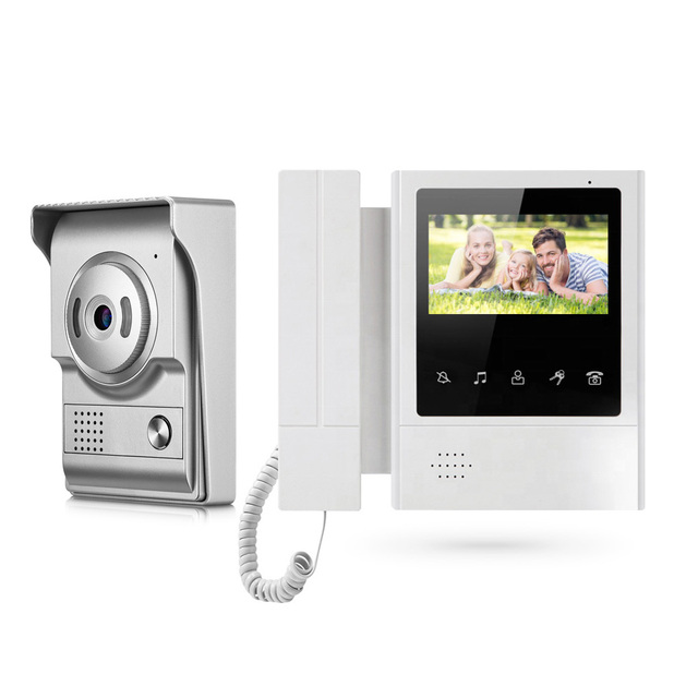 4.3'' TFT Color LCD Monitor Two-way Intercom Handsfree Video House Door Bell Camera PST-VD04L