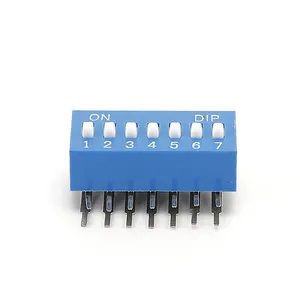 Spdt PCB Dip Switch 1.27mm 2.54mm pitch piano dip switch SMD 1pin-8pin Position Snap dip switches