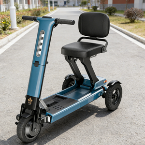 سكوتر كهربائي محمول ZW501 موديل 2026، كرسي متحرك ثلاثي العجلات خفيف الوزن، سكوتر تنقل بمحرك بدون فرش معتمد من CE لذوي الاحتياجات الخاصة - Product Image 1