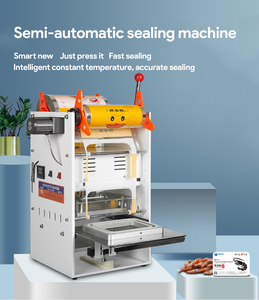 Machine d'emballage de barquettes alimentaires semi-automatique manuelle, modèle <span class=keywords><strong>2021</strong></span>, nouvelle génération, scelleuse de barquettes - Product Image 3