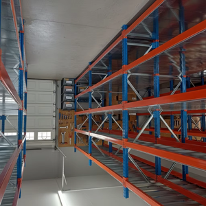 Étagère en acier robuste, système de rangement modulaire extensible et empilable, étagères réglables avec roulettes, finition mate - Product Image 1