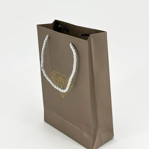 带有您自己徽标的金色/黑色礼品袋小型企业设计袋 - Product Image 4