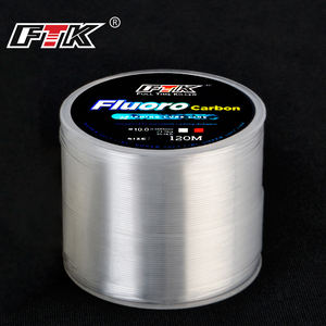 FTK-Ligne de pêche en fluorocarbone de 120m, 0.2mm-0.6mm, 7.15LB-45LB, surface en carbone, nylon, pour la pêche en rivière - Product Image 6
