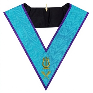 Unisex Masonic regalia คอของเจ้าหน้าที่, massraim ต้นแบบดนตรีพิธีกรรมสำหรับใช้ในโบสถ์โดยผู้ใหญ่ - Product Image 1