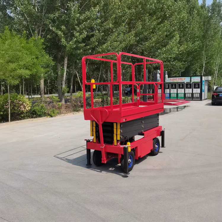 Factory Direct Sale 6.5m 300kg Manual Aluminum man Lift Material Handling Machine for Factory Warehouse Material Handling