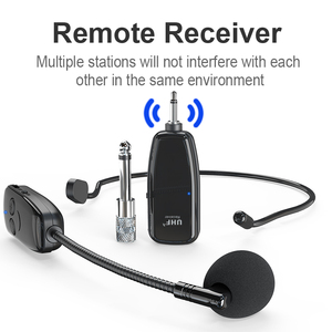 Micrófono inalámbrico <span class=keywords><strong>U12A</strong></span> UHF, sistema de micrófono de mano, receptor de enchufe portátil de 3,5/6,5mm para altavoces amplificadores de voz - Product Image 2