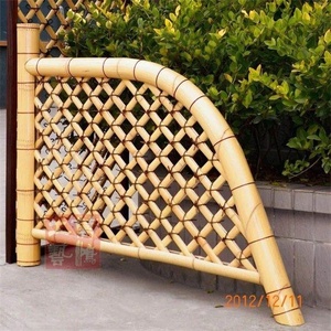 Nueva Cerca de Bambú Carbonizado, Varios Soportes <span class=keywords><strong>para</strong></span> Plantas, Soportes de Bambú Estilo Chino <span class=keywords><strong>para</strong></span> Jardín y Patio, Cerca de Bambú en Rejilla - Product Image 4