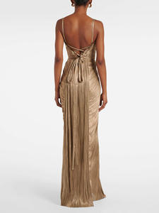 <span class=keywords><strong>2026</strong></span>新款现货上市女装复古性感纯色连衣裙，带肩带派对连衣裙 - Product Image 2