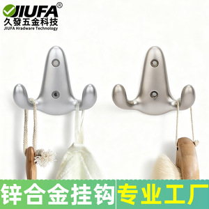 Gancho de pared de aleación de zinc Jiufa GG-3030, estilo vintage, resistente al óxido, para baño, dormitorio, armario. - Product Image 2