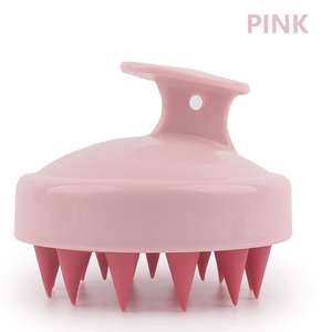 Cepillo de limpieza al por mayor con mango de silicona, peine para champú - Product Image 4