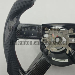 Quality Wholesale Perforated Leather Carbon Fiber Steering <b>Wheel</b> for Chrysler 300C Car Steering <b>Wheel</b> - Product Image 4