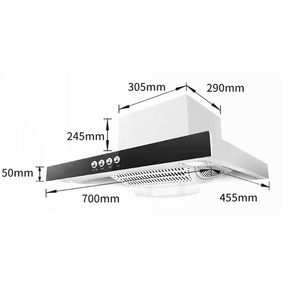 Forme de bateau à grande aspiration en forme de T OEM/ODM Cheminée de cuisine <span class=keywords><strong>Hotte</strong></span> de cuisinière <span class=keywords><strong>Hotte</strong></span> <span class=keywords><strong>aspirante</strong></span> - Product Image 1
