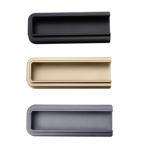 Poignées de meuble encastrées ultra-étroites invisibles à rainure cachée pour armoire et tiroir - Product Image 2